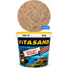 Vitasand Pro-78 0.7mm Akvaryum Kumu Silis Kum (Sarı) 1kg