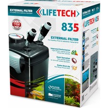 Lifetech Life Tech 835 Dış Filtre Siyah Kova Içi Dolu 1000 L/h