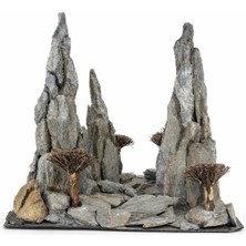 Nonamepetshop Dragon Peak Bonsai Akvaryum Dekoru 30 × 30 cm