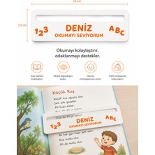 Cestopieno Kişiye Özel Isimli Okuma Yardımcısı – Ilkokul Çocukları Için Satır Takip Aparatı 5,5 x 16 cm