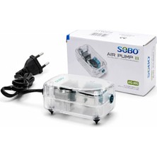 Sobo AQ-009 Şeffaf Hava Motoru 3W 3l/min Tek Çıkış