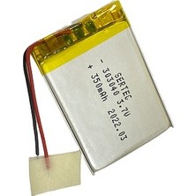Uravas Store 303040 3.7V 350 Mah Li-Polymer Pil (DEVRELI/1.5A)