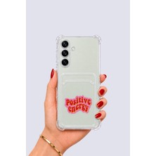 Uravas Store Samsung Galaxy S24 Kartlıklı Pozitif Enerji Desenli Kılıf