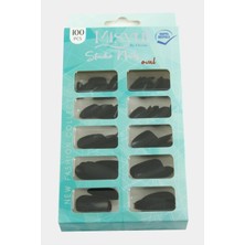 Zero Land Zngzrmll Misyul Oval Mat Takma Tırnak 100 Adet Siyah