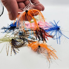 Megsaydin Tai Rubber Silikon Etek 10 Adet - Inchiku, Tai Rubber ve Slow Jig Yemleri Için Yedek Silikon Skirt