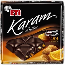 Zayka Eti Karam %54 Portakallı Bademli Bitter Çikolata 60 G