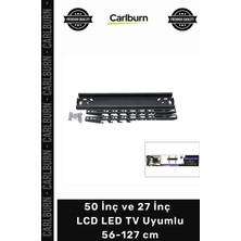 Carlburn 50 Inç ve 27 Inç - 50 Inç Sabit Tv Askı Aparatı - LCD LED Tv Uyumlu - 56-127 cm