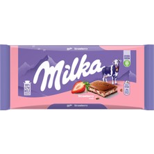 Zayka Milka Çilekli Yoğurtlu Tablet Çikolata 100 G