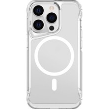 Bezos Case 4u Apple iPhone 14 Pro Max Kılıf Darbe Emici Wireless Kablosuz Şarj Destekli 2.0mm T-Max