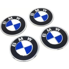 Bezos Bmw Sticker Yapıştırma Jant Göbeği Dörtlü Takım 58 mm