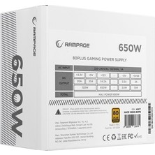 Bezos 650W Modüler Güç Kaynağı, 12CM Fan ile Verimli Soğutma