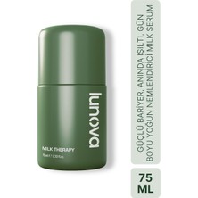 Lunova Mini Milk Therapy Serum 75 ML | Yoğun Nem, Bariyer Güçlendirme, SPF ve Makyaj Bazı Serum