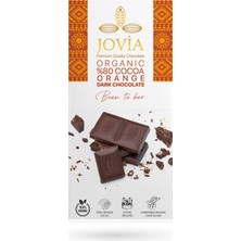 Zayka Jovia Organik %80 Cocoa Dark Çikolata Strawberry 85G