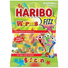 Zayka Haribo Ekşili Solucan Karışk Yumuşak Şekerleme 70 G