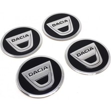 Bezos Dacia Sticker Yapıştırma Jant Göbeği Dörtlü Takım 58 mm