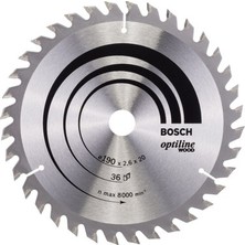Bezos Ahşap Için Daire Testere Bıçağı 190 mm x 20/16 mm 36 Diş