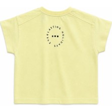 Noble Kids Kız Çocuk Oversize Tişört Sarı
