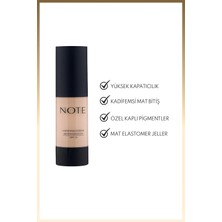 Bezos Note Spf 15 Mat Kapatıcı Fondöten - 125 Beige Ivory