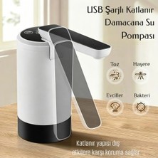 Go İthalat USB Şarjlı 3 Akış Modlu Katlanır Otomatik Damacana Su Pompası