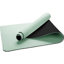 Ekolojik 6mm Tpe Yoga Matı Pilates Minderi Açık Yeşil