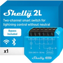 2l Gen3 Bypass, Wlan ve Mat Akıllı Anahtar, 2 Kanal, Alexa, Google Home, Homekit, Hub Gerekmez, Uz