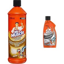 Banyo Tüm Boru Tipleri Için Jel Lavabo Açıcı 1000 ml ve Mr Muscle Mutfak Için Jel Lavabo Açı
