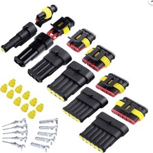 Universal 6 Pin Superseal Su Geçirmez Araç Konnektörü 6 pin 15mm IC-266W (10 Adet)