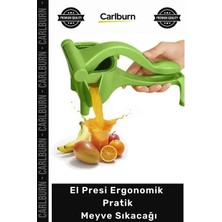 Carlburn Özel Üretim Portakal Nar Elma Kivi Manuel Sıkma Aparatı El Presi Ergonomik Pratik Meyve Sıkacağı
