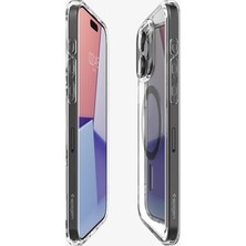 Bezos Ultra Hybrid Mag Fit Kılıf, iPhone 15 Pro ile Uyumlu ve Gri Şeffaf
