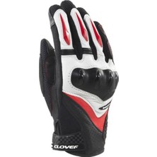 Raptor - 3 Korumalı Motosiklet Eldiveni Siyah Kırmızı