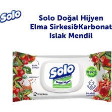 Bezos Solo Islak Mendil Doğal 50Lİ - Elma Sirkesi Karbonat 50Lİ