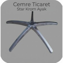 Cemre Ticaret Krom Renk Oyuncu Koltuğu AYAĞI(150 Kg)