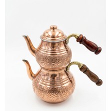 Gül Bakır Çaydanlık (Büyük)