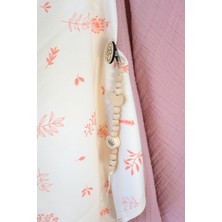 Minisse "%100 Cotton Pamuk Kız Bebek Müslin Set-3 Parça Battaniye+Örtü+Emzik Tutacağı