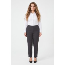 Linavis Kadın Büyük Beden Kumaş Pantolon Lastikli 2200 BGL-ST02974