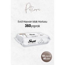 Uravas Store Sleepy Petcare Evcil Hayvan Islak Havlusu 60'lı x 6 Adet