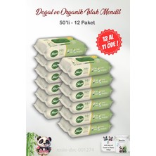 Uravas Store 12 Al 11 Öde Sleepy Doğal ve Organik Islak Mendil 50'li ve Rosıe Pamuk