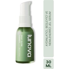 Lunova Nemlendirici Ve Aydınlatıcı Jel Serum | Peptit,hyaluronik Asit,niacinamide | 30 ml