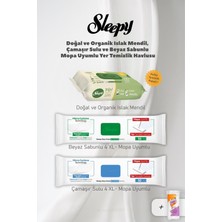 Uravas Store Sleepy Mopa Uyumlu Havlu ve Organik Islak Mendil Seti, Pamuk Hediyeli