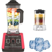 Sokany SK-666 5000W Yüksek Performanslı Blender, 9 Hız Ayarı, 2'si 1 Arada [2,5l Stand Mikser ve Smoothie Makinesi ve Kahve Öğütücü], Kendi Kendini Temizleme Işlevi, Bpa Yok (SK-666, 5000W)