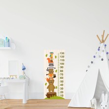 Esranın Dünyası Çocuk Odası Bebek Odası Hayvanlar Boy Cetveli Boy Ölçer Sticker