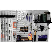 Esranın Dünyası Duvar Kontrolü 30-WRK-400WB Standart Iş Tezgahı Metal Takmalı Tahta Alet Düzenleyici, 30-WRK-400GB