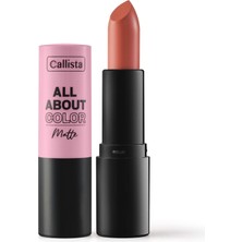 Esranın Dünyası Callista All About Color Matte Lipstick Mat Görünümlü Ruj 501 Our Juliet, Nude