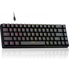 Esranın Dünyası Magegee%60 Rapid Trigger Oyuncu Klavyesi, Hall Effect Manyetik Switch, Ayarlanabilir Basış Noktası, Hot-Swappable Rgb Aydınlatmalı Kablolu Klavye – Yön Tuşlu, Windows/pc/mac Uyumlu – Siyah
