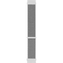 Esranın Dünyası Microsonic Samsung Galaxy Watch 4 Classic 46MM Için Hasırlı Kordon Woven Sport Loop Beyaz [galaxy Watch 4 Classic 46MM ile Uyumlu Kordon - Beyaz]