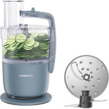Kenwood Multipro Go - Kompakt Mutfak Robotu, Paslanmaz Çelik Bıçak, Kesme ve Rendeleme Diskleri, 1,3 L, Darbe Işlevi, 650 W, Fırtına Mavisi (FDP22.000GY)