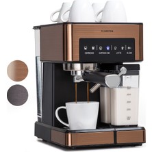 Klarstein Süt Köpürtücülü Klarstein Espresso Portafiltre Makinesi, Portafiltreli 1.8l Mini Espresso Makinesi, 20 Bar Paslanmaz Çelik Kahve Makinesi Küçük, Cappuccino, Latte, Espresso Için 1350W Kahve