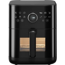Zwilling Zwıllıng Air Fryer Pro 6 L, Sıcak Hava Fritözü, 12 Program, Kızılötesi Isıtma, Su Püskürtme Işlevi, 1800 Watt, Yapışmaz Seramik, Derin Kızartma, Yağsız Pişirme ve Fırınlama, Siyah