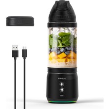Fridja F500 Taşınabilir Blender - Premium Usb-C Şarj Edilebilir, Sızdırmaz ve Kompakt - Bpa Içermez, 6 Tırtıklı Paslanmaz Çelik Bıçak, 240W, 700ML - Smoothieler, Protein Shake'ler, Seyahat ve Spor Sal