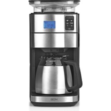 Beem Fresh-Aroma-Perfect Iı Öğütücülü Filtre Kahve Makinesi - Thermo | Paslanmaz Çelik | Termos | 24 Saat Zamanlayıcı | 1000W | 180G Fasulye Kabı